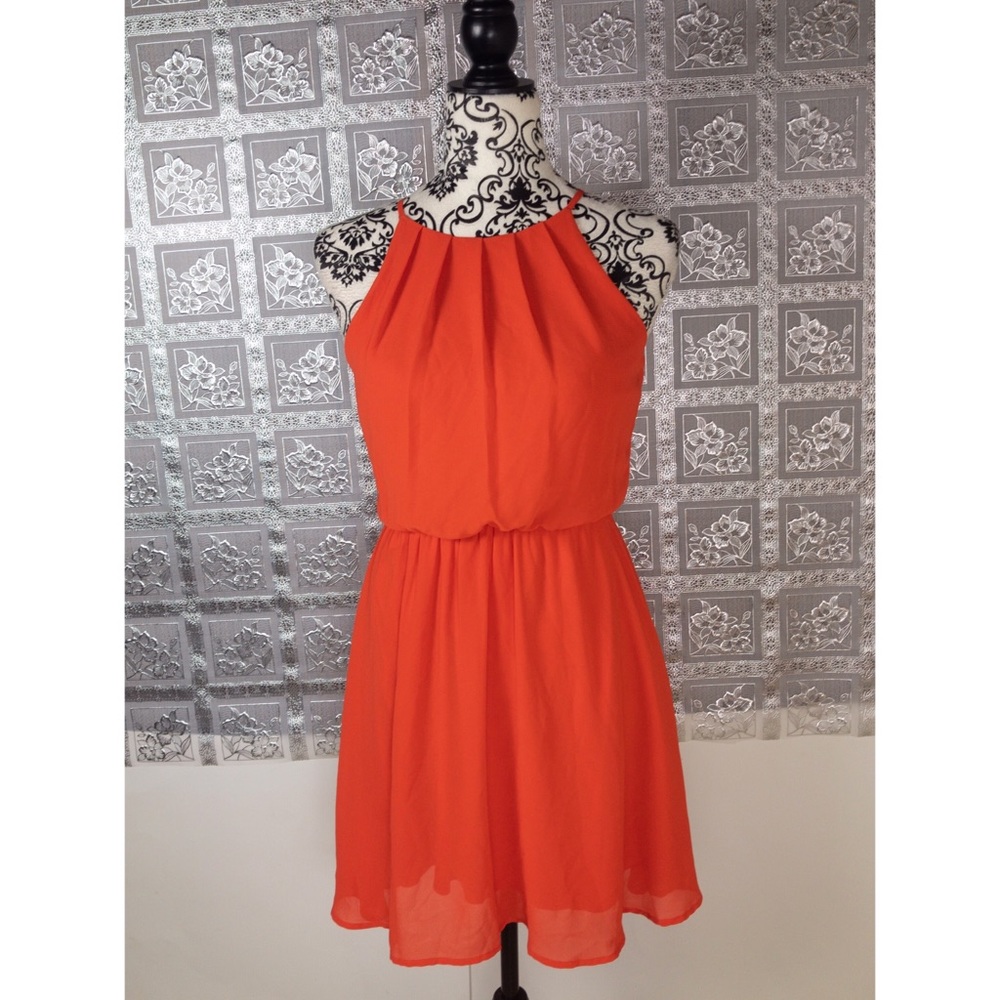 Dina Be Women's Orange Dress Size XS